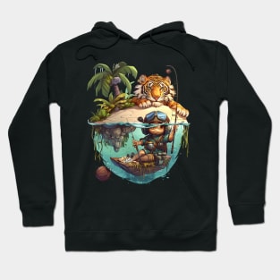 Calvin and Hobbes Prowling Predators Hoodie